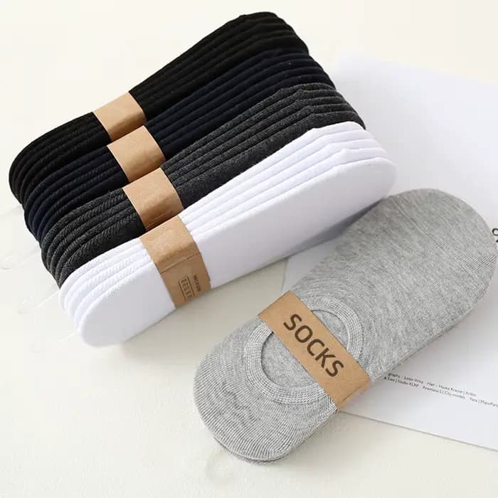 5/10 paires de chaussettes invisibles pour hommes