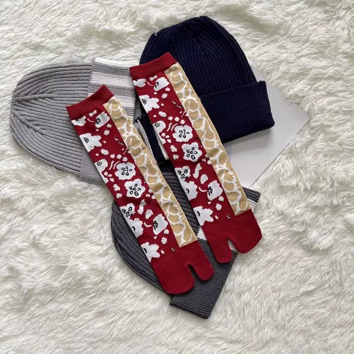 Chaussettes de noël en coton peigné pour femmes