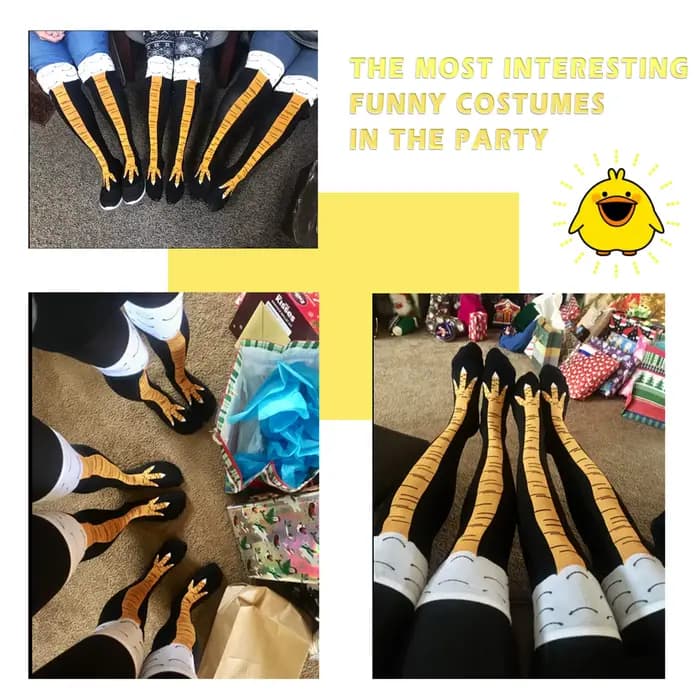Chaussettes longues à imprimé de pieds jetables pour femmes