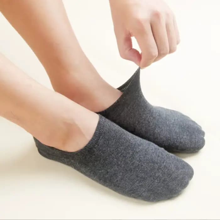 Chaussettes courtes pour hommes, No Show, coupe basse, cheville, coton, fines, noir, blanc, Multipack, antidérapantes, Silicone, été, respirantes, invisibles, 5 paire/lot