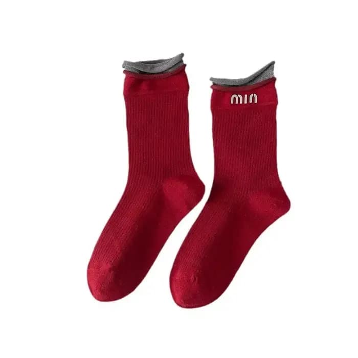Chaussettes tendance mi-mollet pour femmes