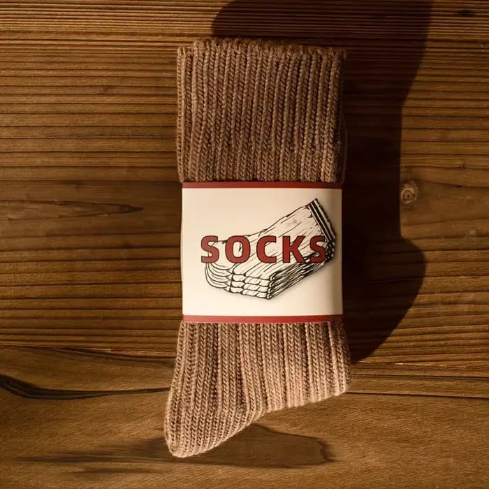 Chaussettes rétro blanches pour hommes