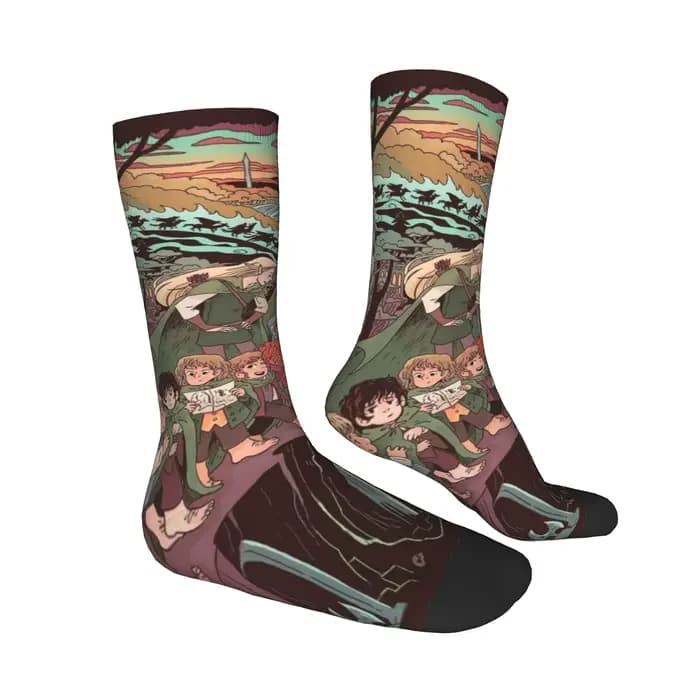 Lords Rings Gollum chaussettes Merch pour hommes femmes chaussettes souples confortables merveilleux cadeaux