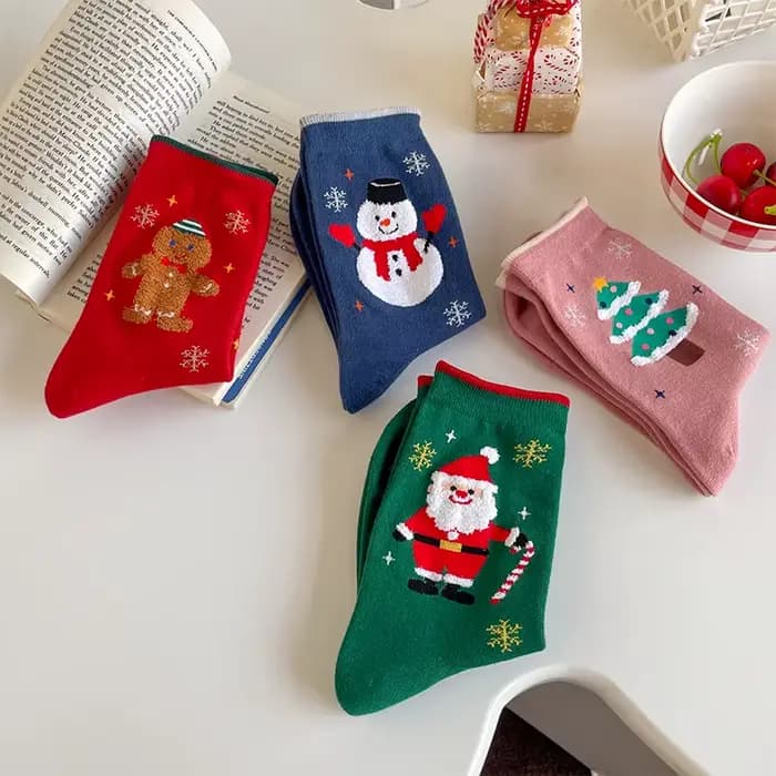Femmes automne hiver coton bonhomme de neige père noël arbre