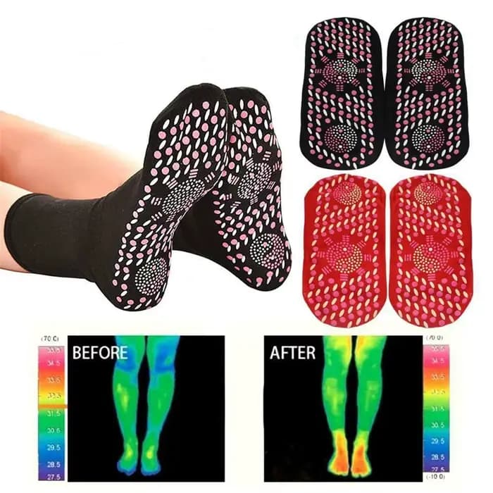 Chaussettes magnétiques auto-chauffantes pour femmes et hommes