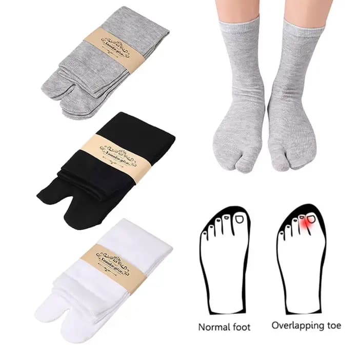 Chaussettes japonaises à bout ouvert pour hommes et femmes
