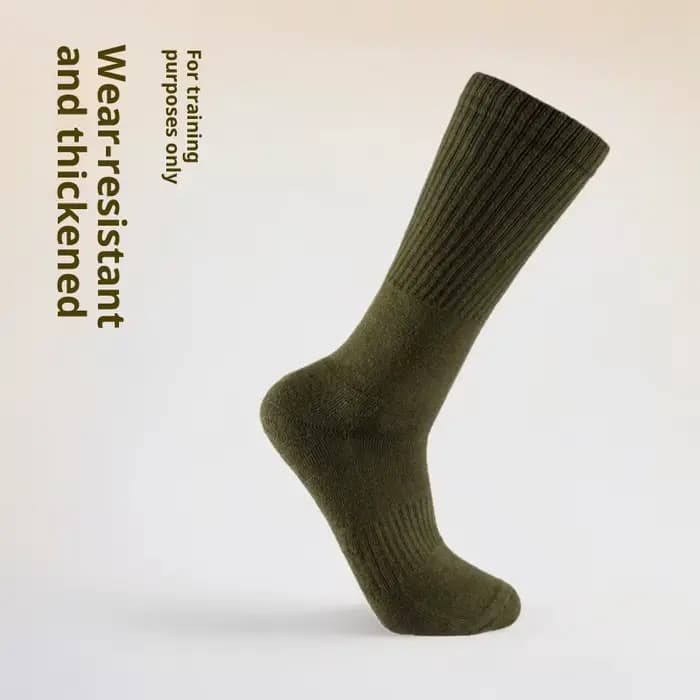 Chaussettes militaires tactiques pour hommes, chaussettes de bottes robustes pour entraînement en plein air, respirantes, évacuant l'humidité, chaussettes de Combat épaisses et rembourrées