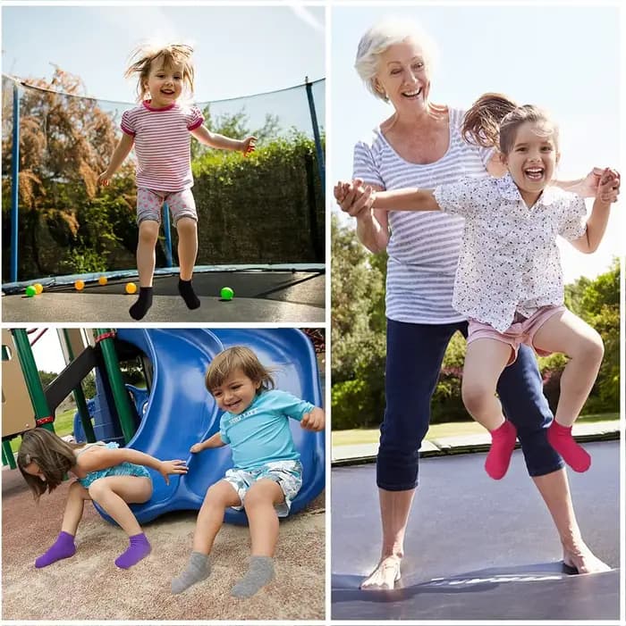 Chaussettes antidérapantes pour Trampoline pour enfants