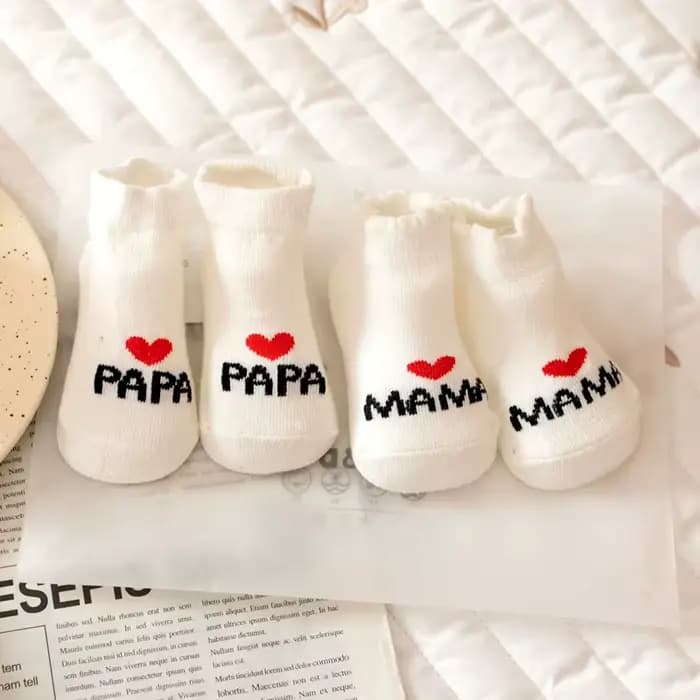 2 paires de chaussettes pour nouveau-né fille et garçon