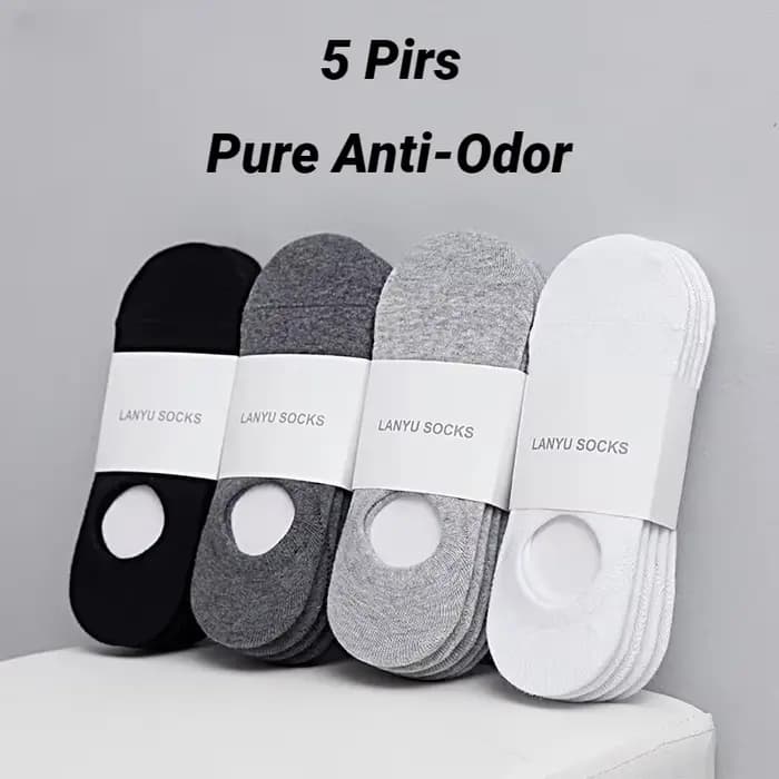 Chaussettes bateau invisibles pour hommes, style décontracté, coupe basse, Meia Multifit