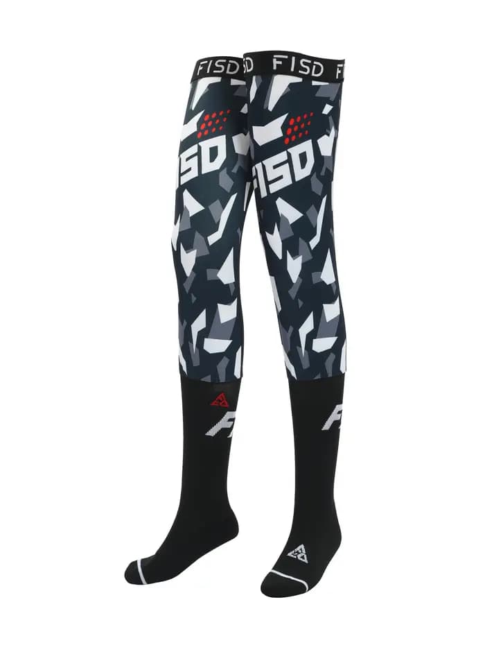 Chaussettes de moto tout-terrain FISD 2026, chaussettes de course, chaussettes de protection MX MTB ATV, chaussettes antidérapantes pour le sport, genouillères enduro
