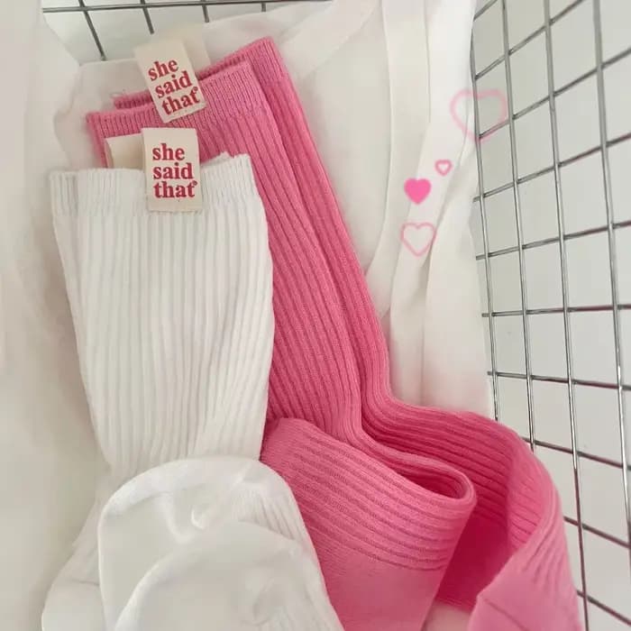 Chaussettes rétro japonaises en coton pour femmes