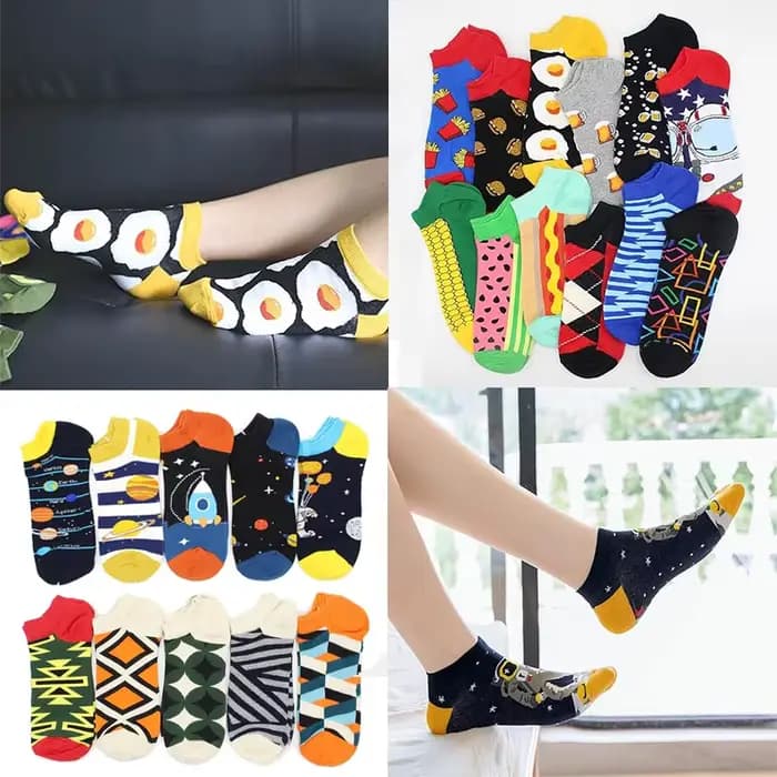 Chaussettes rayées à carreaux pour hommes et femmes