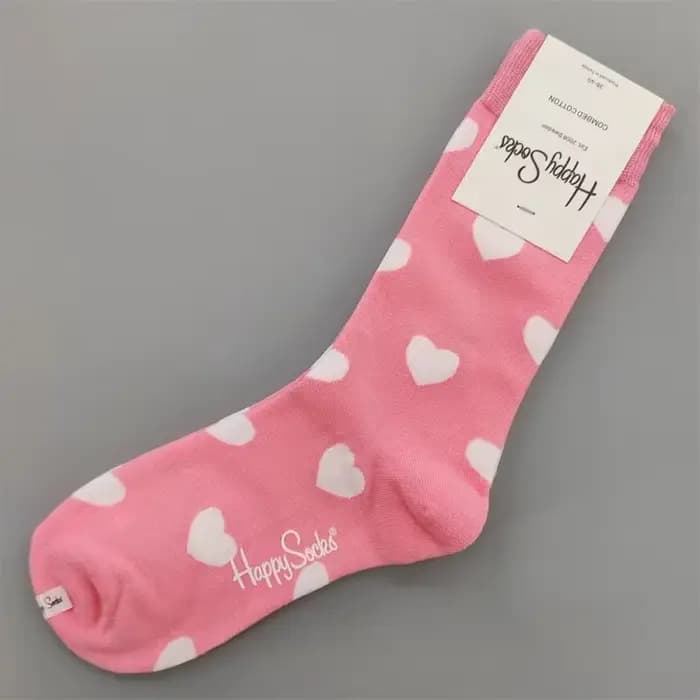 Happy Socks Chaussettes mi-tube pour femme Chaussettes quatre saisons en pur coton TAILLE 36-40
