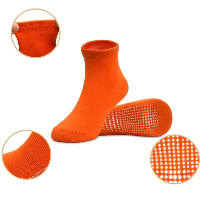 12 paires de chaussettes mi-mollet antidérapantes pour enfants de 0 à 10 ans