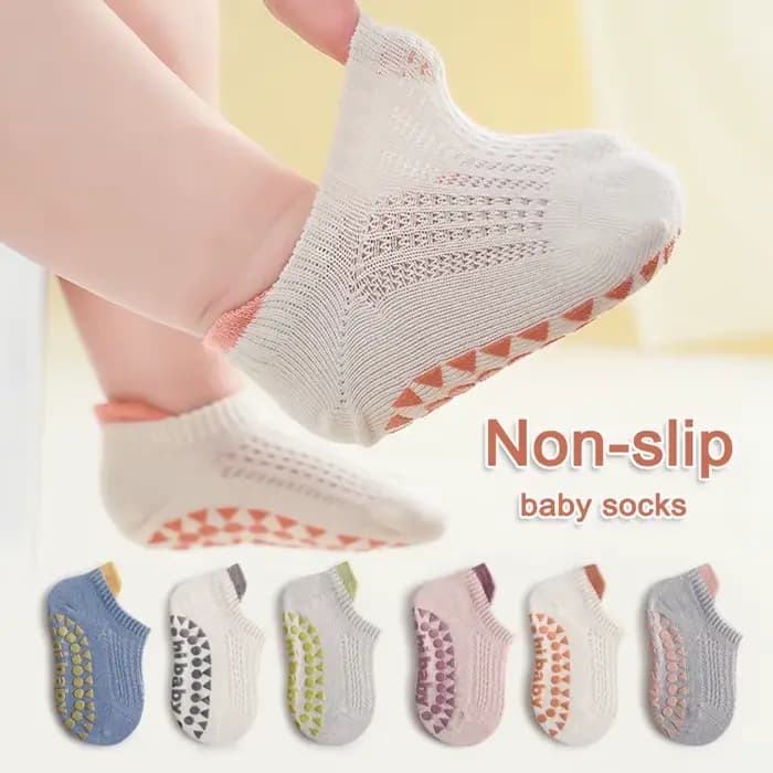 3 paires de chaussettes antidérapantes pour enfants