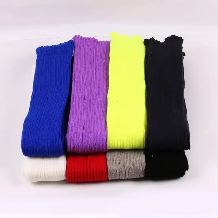 Jambières pour femmes hiver chaud cheville Stretch tricoté cuisse haute sur genou longues chaussettes dames botte chaussette guêtre femme bas