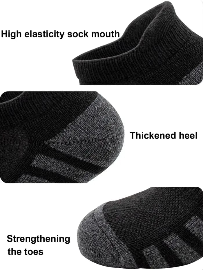 6/24 paires de chaussettes de course athlétiques à la cheville