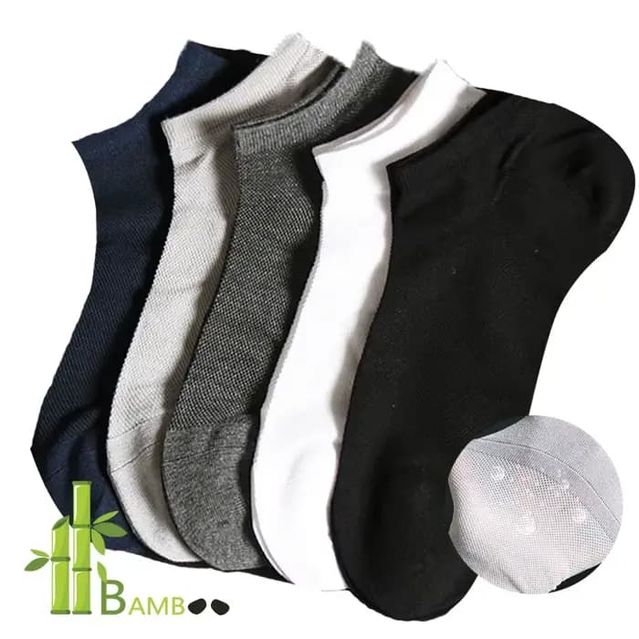Lot de 10 chaussettes unisexes en bambou pour hommes