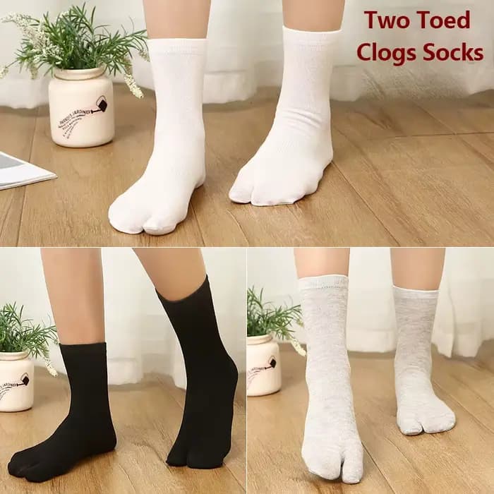 Chaussettes sabots japonais en coton pour hommes et femmes