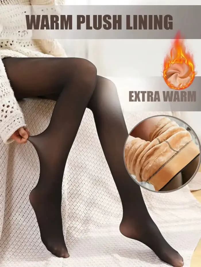 Collants en velours épais avec matériau élastique chaud
