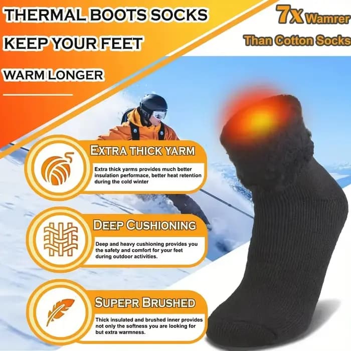 Chaussettes en laine mérinos Super épaisses pour hommes