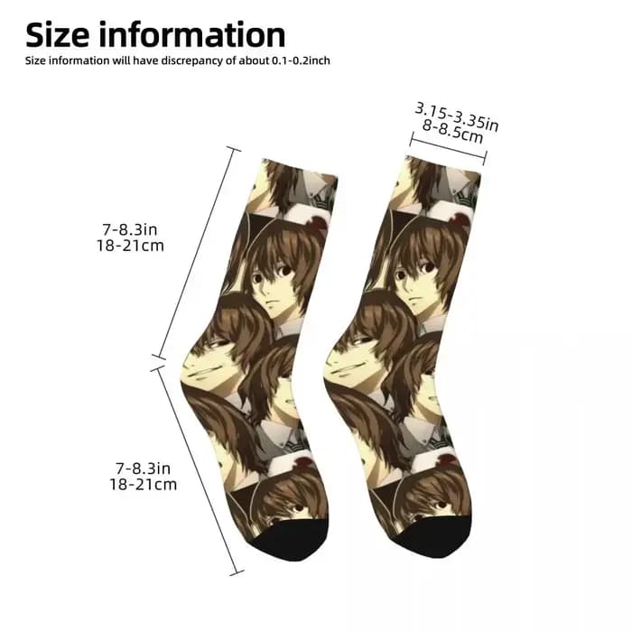 De nombreux visages de Goro Akechi chaussettes Harajuku bas de haute qualité toutes saisons