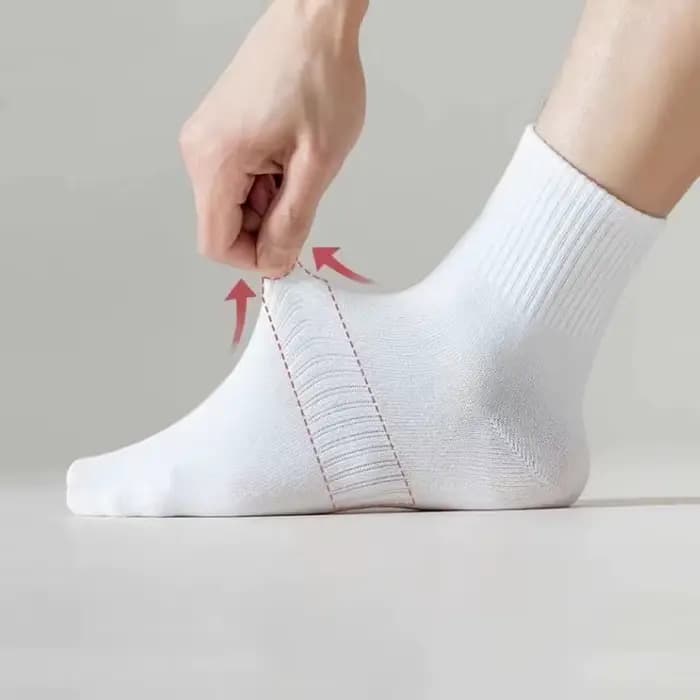 10/20/30 paires neutre couleur unie mi-mollet col rond chaussettes printemps automne absorbant la sueur respirant