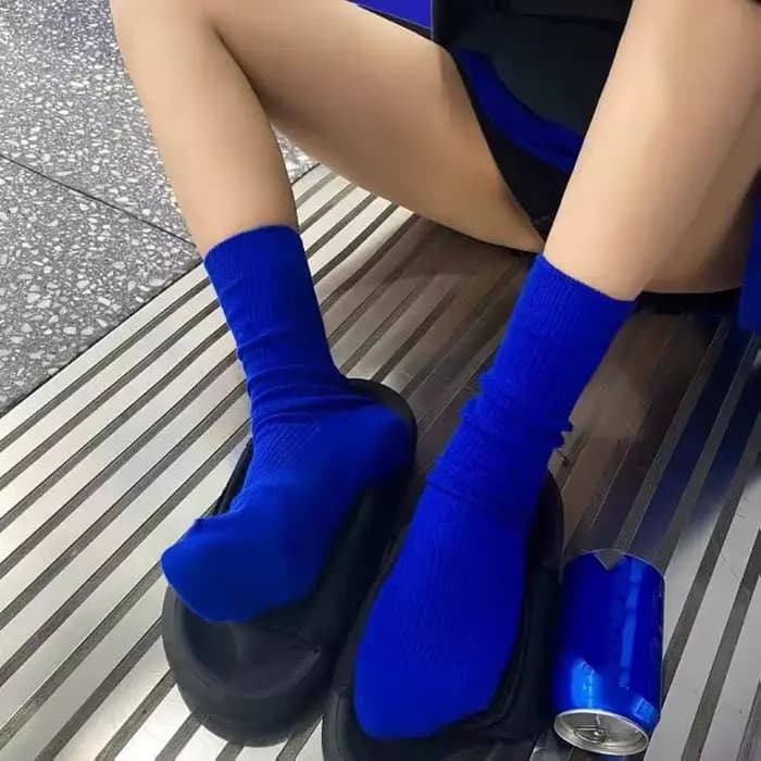 Klein-Chaussettes de sport de rue décontractées pour femmes