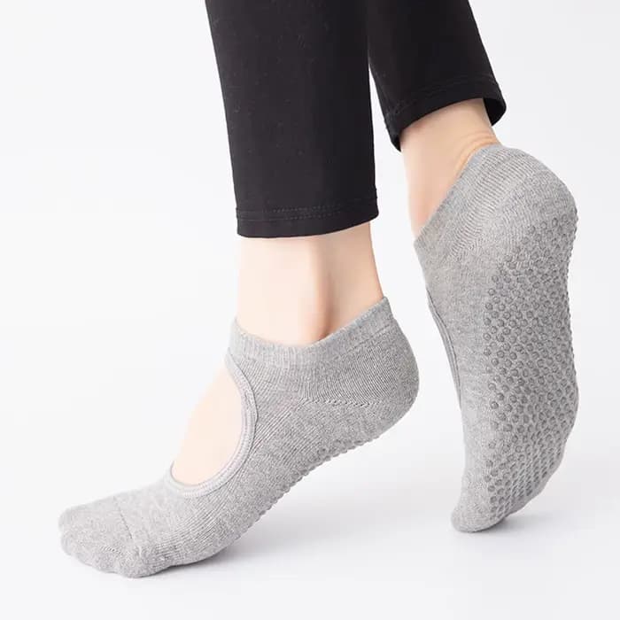 Chaussettes de yoga coordonnantes à cinq doigts pour femmes