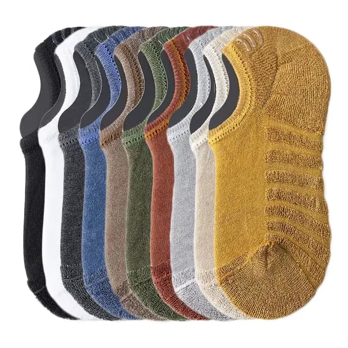 5 paires de chaussettes courtes en coton pour hommes