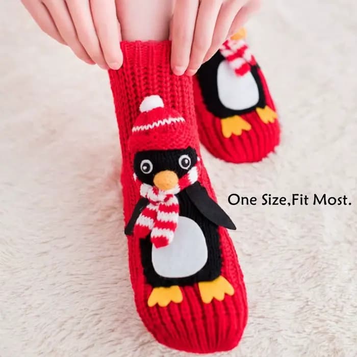 Chaussettes en tricot 3D animales respirantes et chaudes