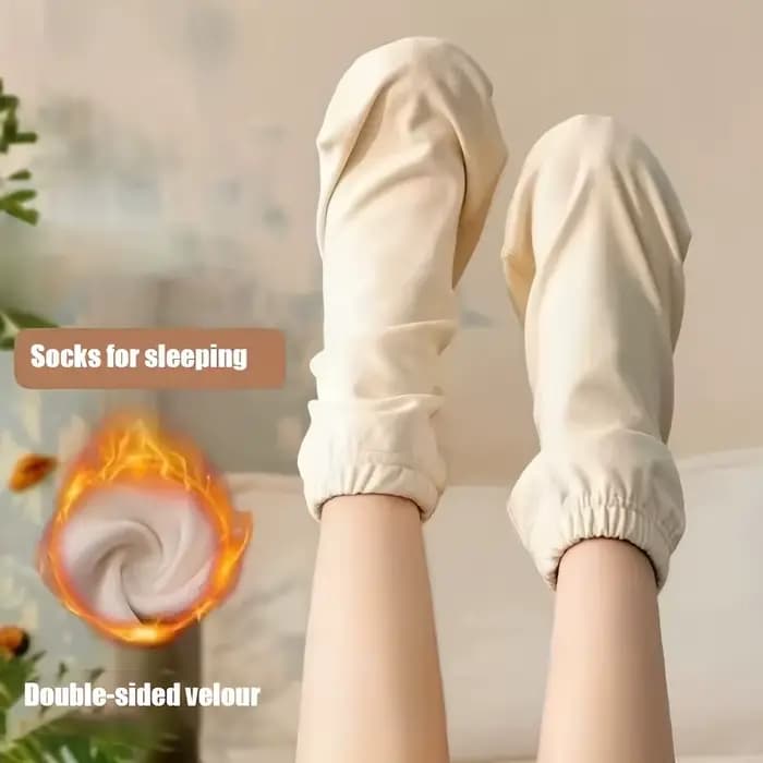 Chaussettes de nuit douillettes pour femmes - Velours double face