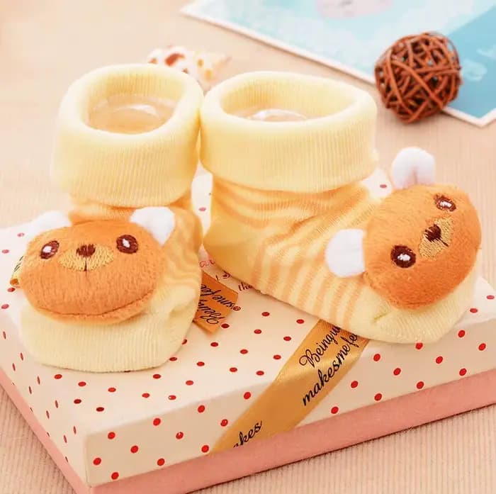 Chaussettes pour bébé, pantoufles de jouets pour filles et garçons