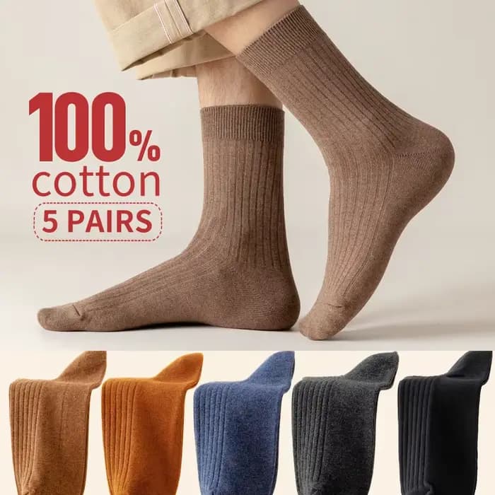 5 paires de chaussettes 100% coton