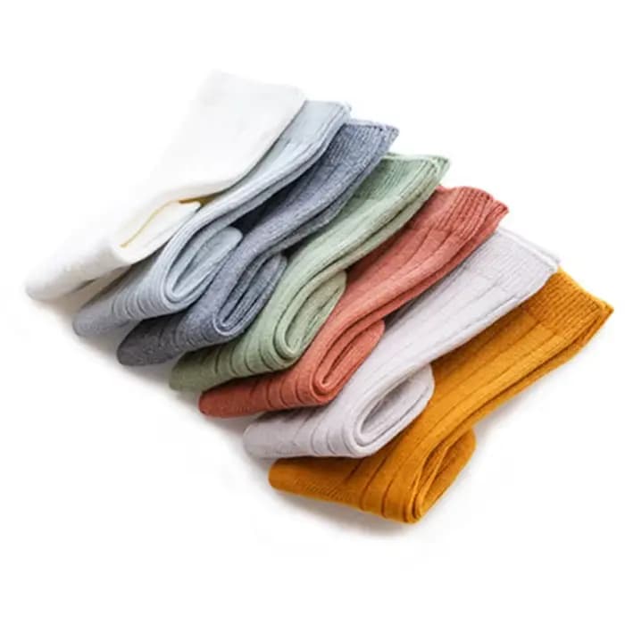 Chaussettes Hautes en Coton pour Bébé Garçon et Fille de 0 à 5 Ans