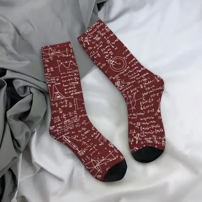 Chaussettes habillées bordeaux pour hommes et femmes