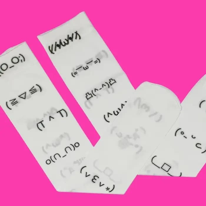 Kawaii chaussette Expression blanc Graffiti lettre imprimer chaussettes longues Harajuku sur genou cuisse haute bas Y2K