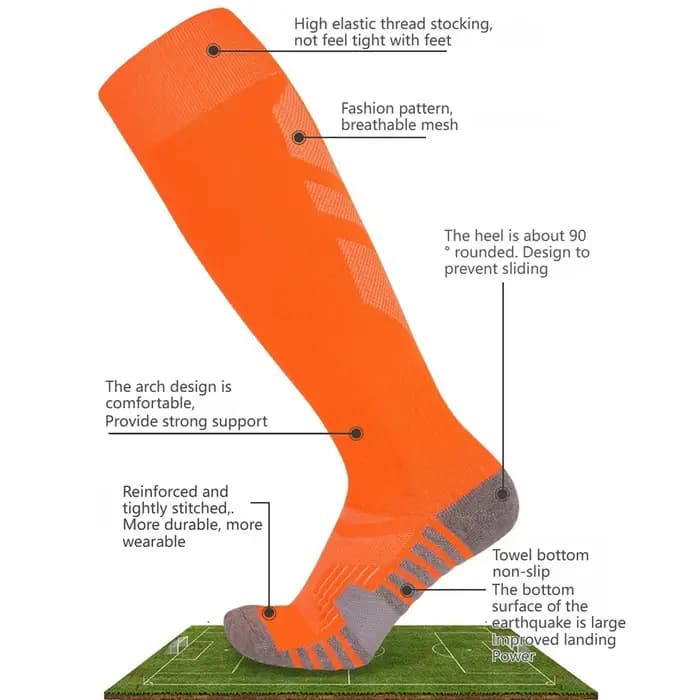 Loogdeel 1 paire de chaussettes de sport respirantes à compression pour garçons et filles