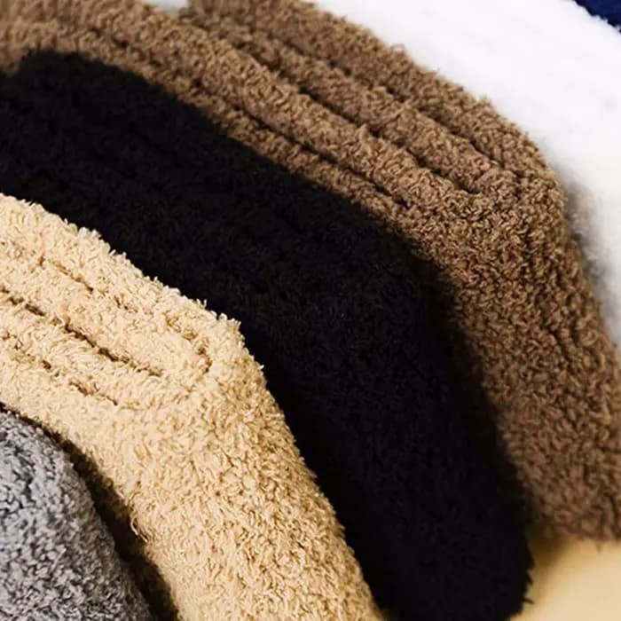 Chaussettes épaisses unisexes en cachemire pour hommes et femmes
