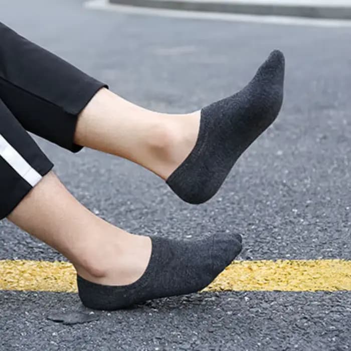 5 paires de chaussettes invisibles et pantoufles pour hommes
