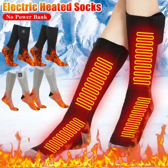 Chaussettes chauffantes électriques hommes femmes hiver