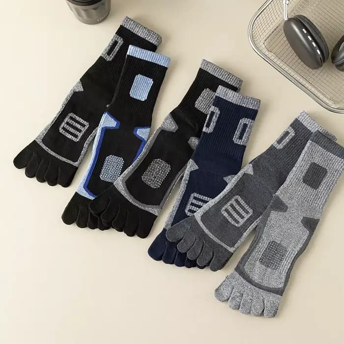 3 paires de chaussettes à orteils en polaire pour hommes
