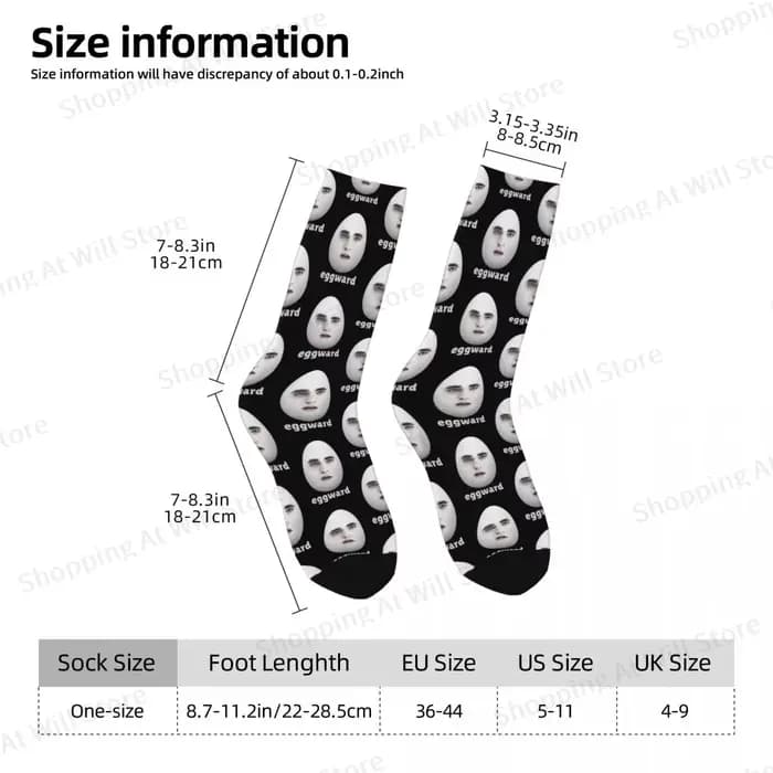 Edward Cullen Eggward hommes femmes chaussettes heureuses cyclisme nouveauté printemps été automne hiver bas cadeau