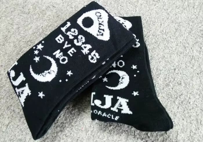 Chaussettes japonaises douces pour femmes et filles, Harajuku Goth Sweet Lolita Jk Punk Rocker Style, chaussettes respirantes, bas hauts aux genoux