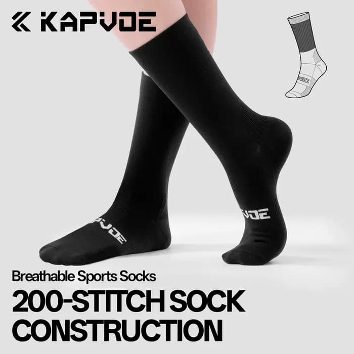 Chaussettes de cyclisme Kapvoe 2026, chaussettes de sport antidérapantes pour hommes et femmes, idéales pour le vélo, le tennis, le football et la course à pied