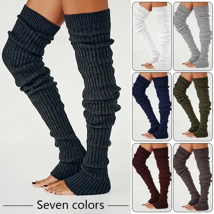 Jambières longues et chaudes pour fille, chaussettes hautes au genou, bas skinny, chaussettes Lolita avec crochet, survêtement de botte, hiver