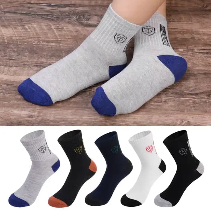 5/10 paires de chaussettes de basket-ball respirantes pour hommes pour le printemps et l'automne
