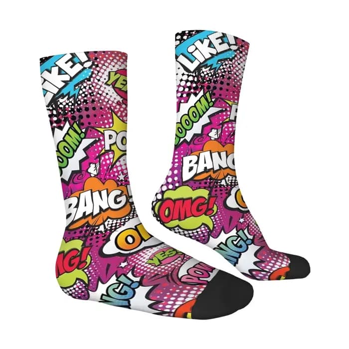 Chaussettes pour hommes de style pop art amusant