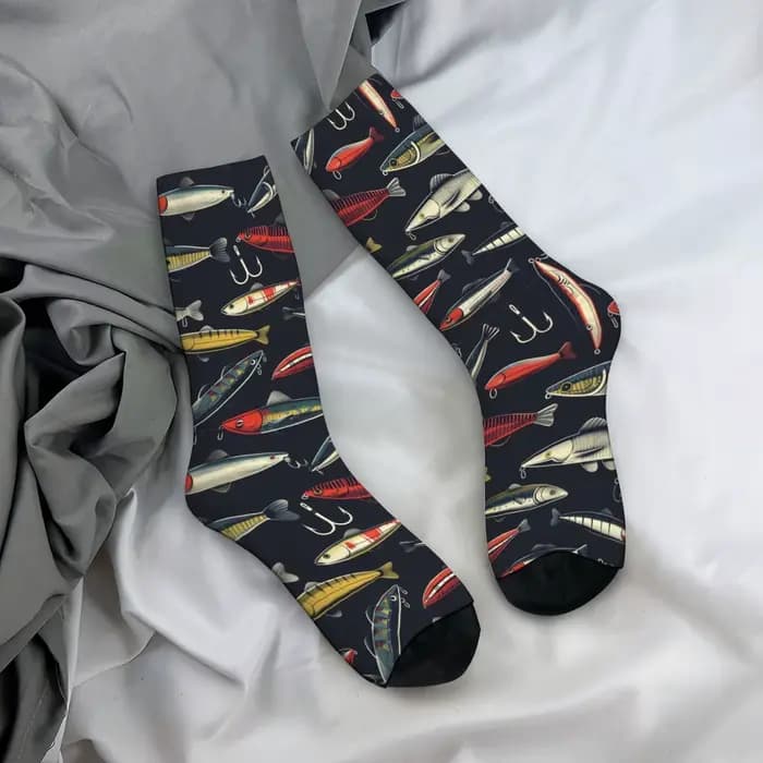 Chaussettes de pêche au leurre pour hommes